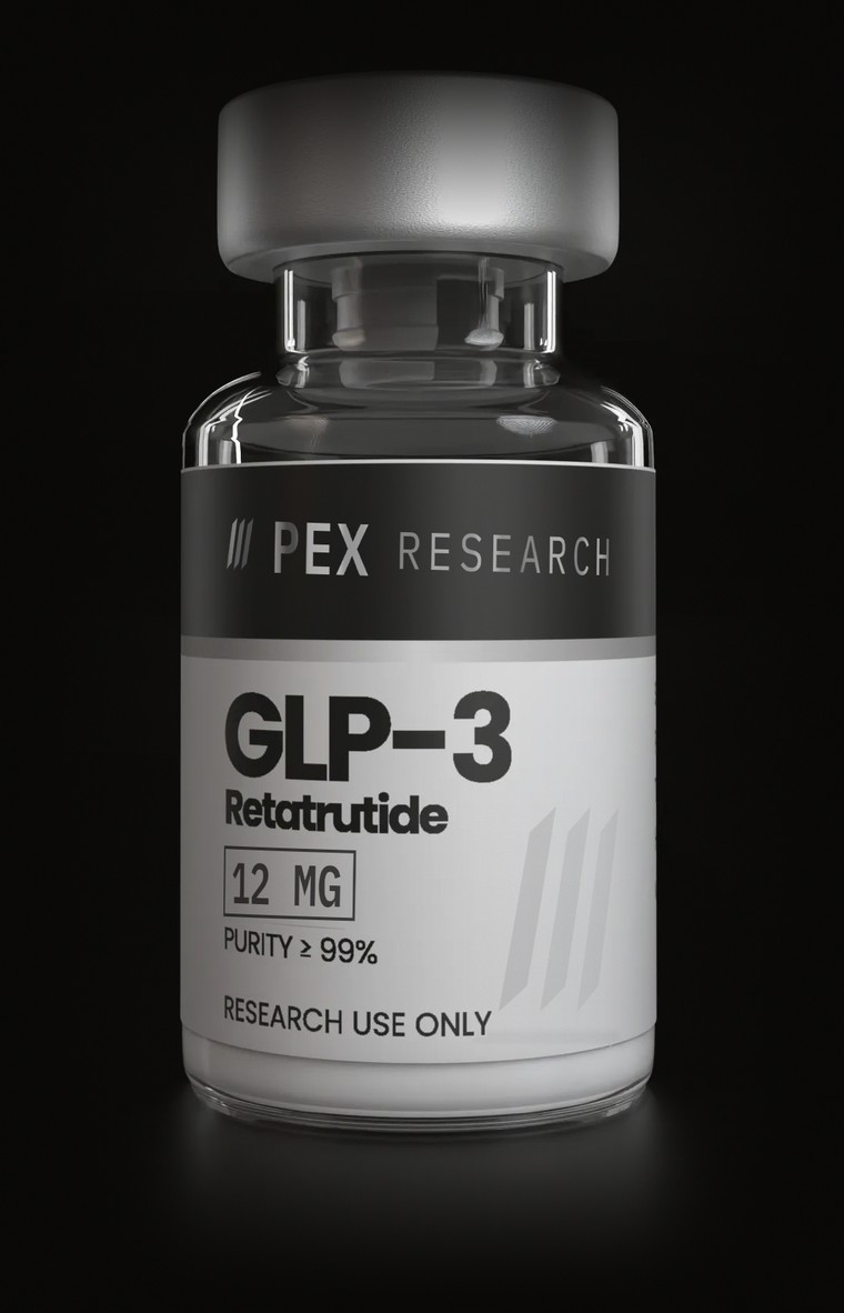 Pex Research GLP-3 retatrutide single-dose vial, 12 mg